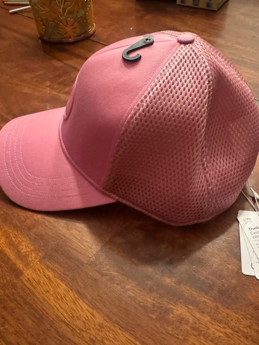 Lululemon Pink Mesh Trucker Hat, L/XL NWT original - Picture 2 of 5